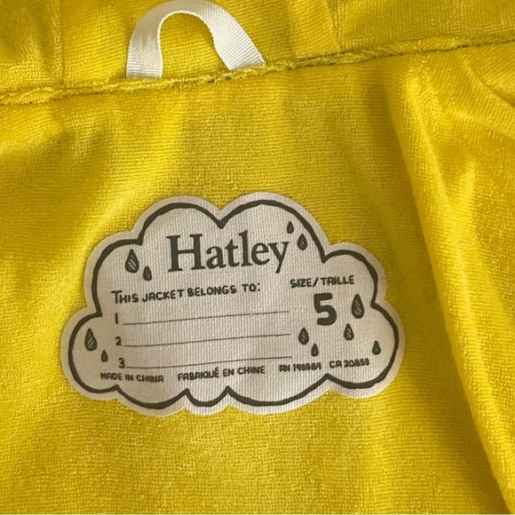 Hatley Colorful Kids' Lined Waterproof Raincoat with Knight Print Size 5 - Picture 7 of 7